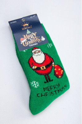 Шкарпетки чоловічі новорічні махрові 